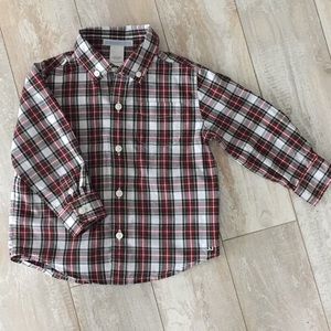 Plaid Poplin Shirt